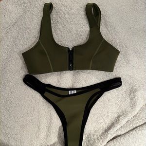 HOAKA SWIMWEAR khaki set